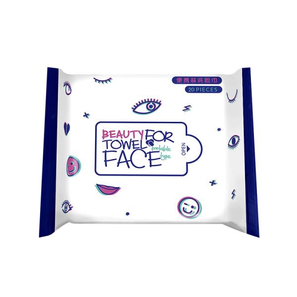 Comfortable Natural Makeup Cleaning Wipes With excellent Wiping Feeling