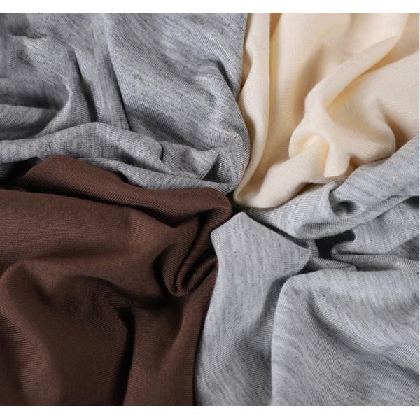 Free Sample Organic Pure Bamboo Cotton Spandex Mix Fleece Fabric
