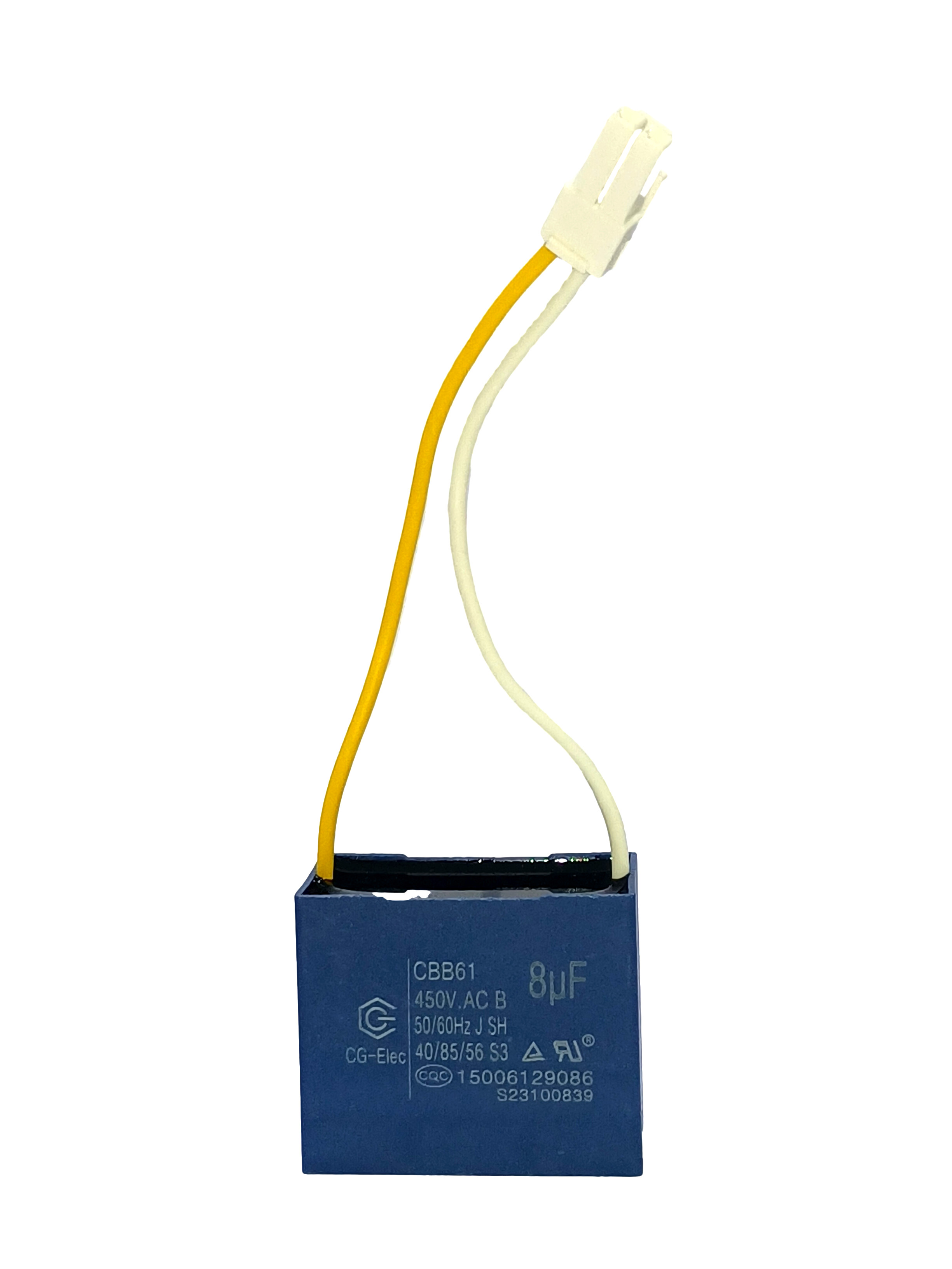 8MFD CBB61 стартовая емкость Конденсатор вентилятора переменного тока 450V Конденсатор двигателя переменного тока