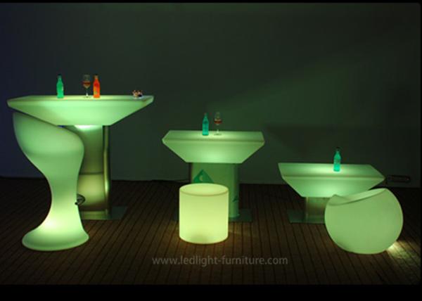 16 Colors Rental Illuminated Outdoor Furniture With Harmless Materials