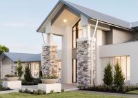Aço leve pré-fabricado moderno Casa de residência luxuosa de dois andares Estrutura pré-fabricada de aço Villa House