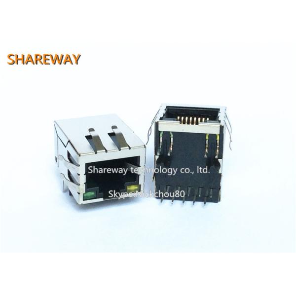 Integrated PSE Magnetic RJ45 Jack Female Connector Jack 74981104400