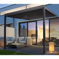 Rétro-commandé jardin Sun Louver Pergola électrique moteurisé en aluminium pour les manoirs