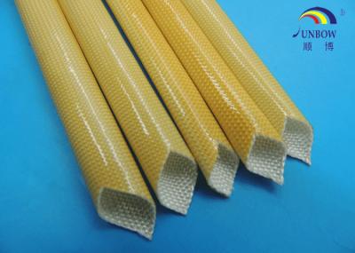 Heat Resistance F Grade Motor Fiberglass Braided Sleeving with PU Resin Coated