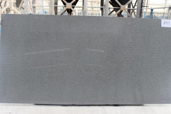 Grey Mirror Artificial Quartz Stone Slab Countertop Solid Surface 30mm Thickness