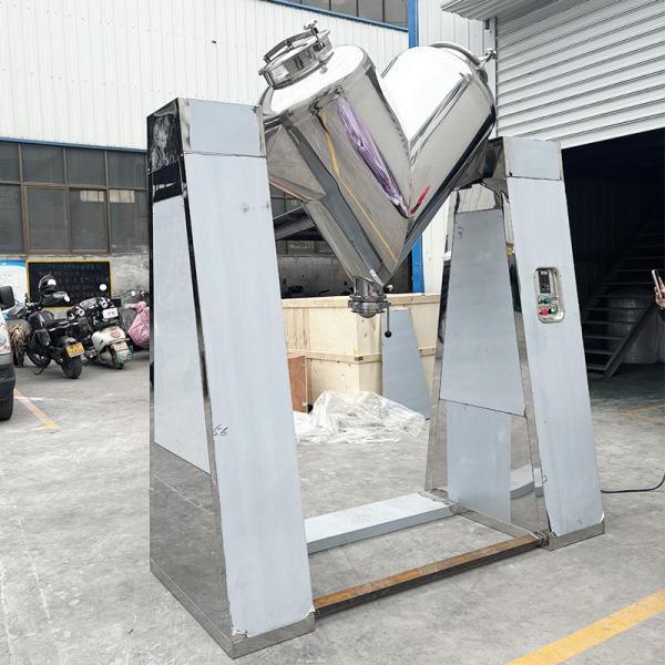 Stainless Steel V-shaped Mixer For Food And Chemical Raw Materials Dry Powder Mixer