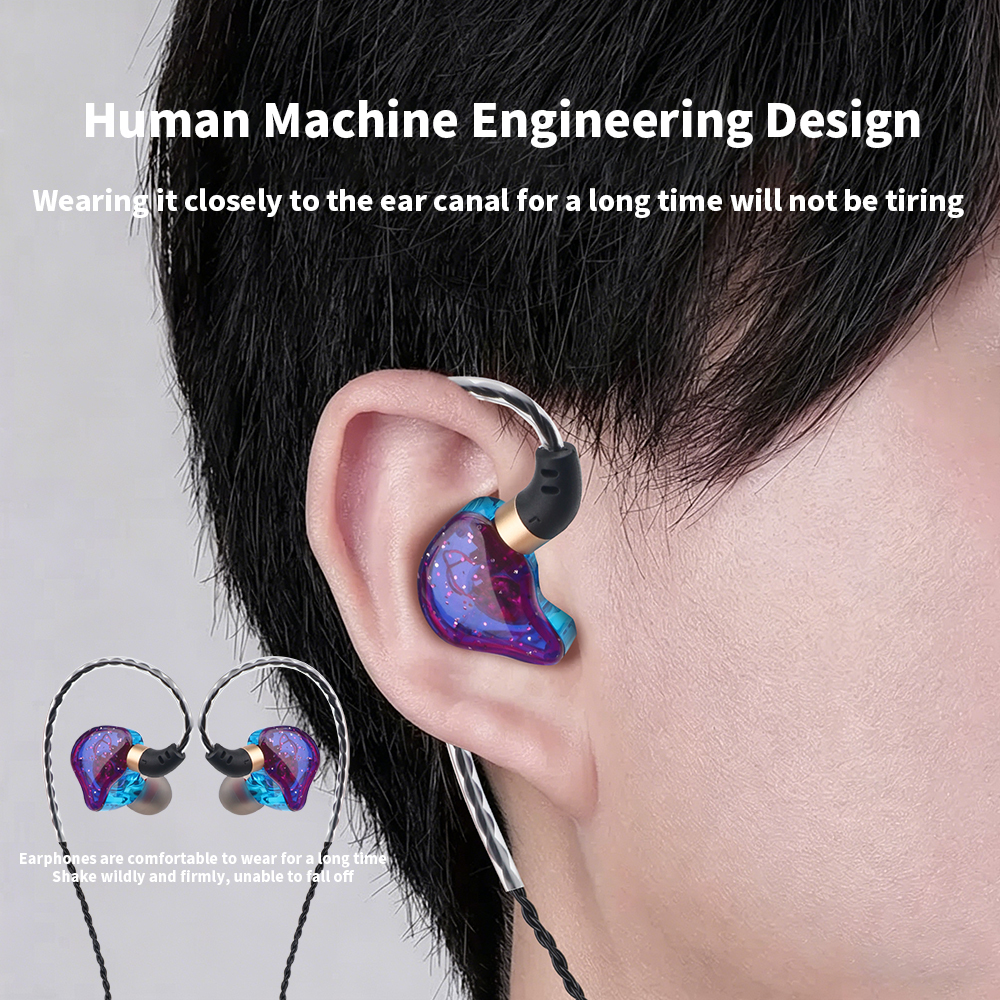 ML-AZ04 Type‑C/3.5mm Wired In‑Ear Earphones, 10mm Dynamic Driver HiFi Stereo Earbuds, Ergonomic Over‑Ear Hook Design with Built‑in Microphone Volume Control, 360° Surround Sound Sports Headphones
