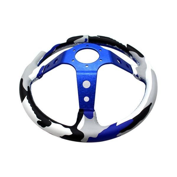 JIS 75MM Stainless Steel Boat Steering Wheel 14 Inch 350MM With Horn Button