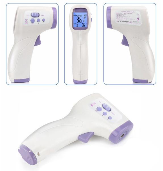 Adult Kids Non Contact IR LCD forehead thermometer Fever Measure