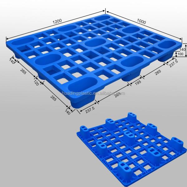 Used cheap plastic light weight international shipping pallets for sale 1200*1000
