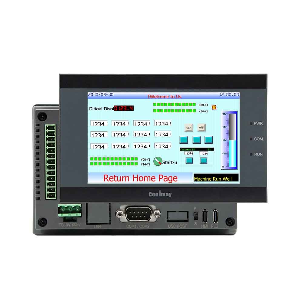 Пассивное NPN C.P.U. 32 битов PLC экрана касания 5 дюймов комбинированное 408 MHz