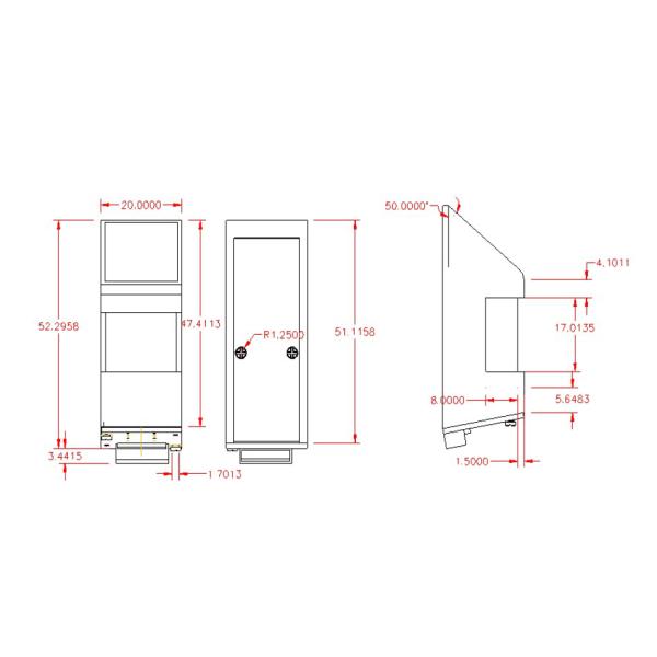 Биометрический оптически модуль датчика опознавания отпечатка пальцев КАМА-СМ50