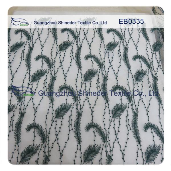 Bluebird‘s feather lightweight breathable embroidery for lady dress or garment