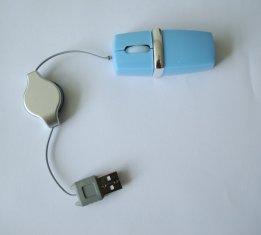 el frenquency 2.4GHz ató con alambre el ratón inalámbrico del Trackball del USB con la voluta ligera llevada WES-M-006