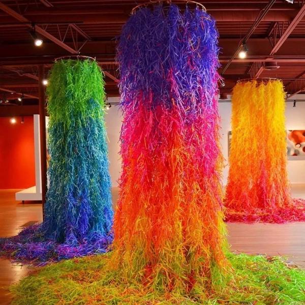 2mm Glitter Multi Colored Crinkle Paper For Holidays Birthday Party