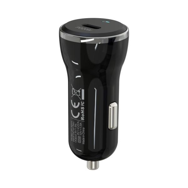 Over Current Protection DC9V 2A Rapid Phone Charger 20W USB C Car Charger
