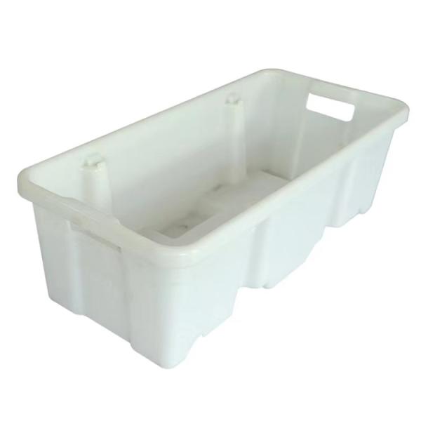 Plastic Customized Mesh Solid Box Crate Basket with Vented Sides Iron Handle Multi-color Options for Harvest Agriculture Fruits