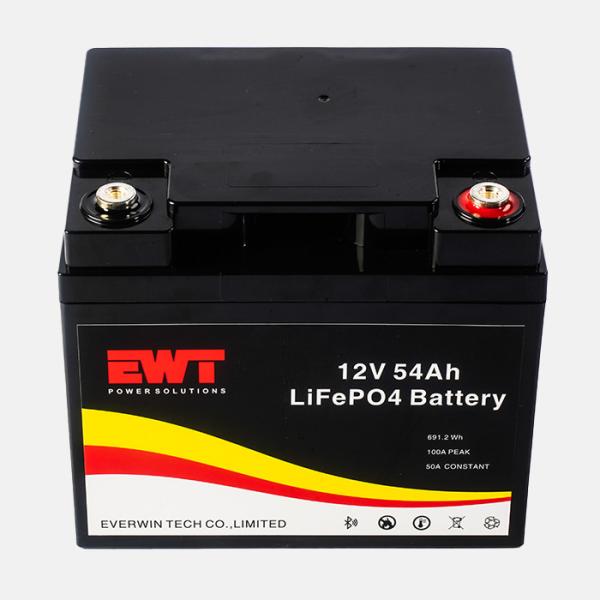 Pacote de fosfato de ferro de lítio 12V 54AH IFP32700 Bateria recarregável