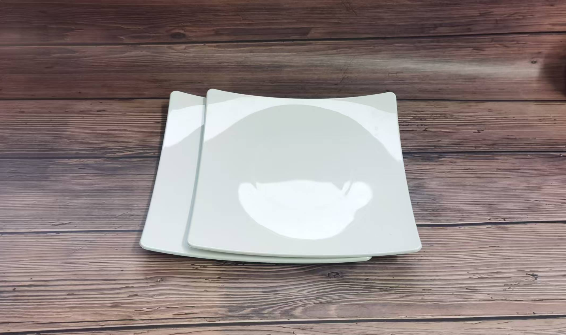 Wear Resistance High Temperature PET Buffet Plate Size S 20 X 20 X 1.2cm