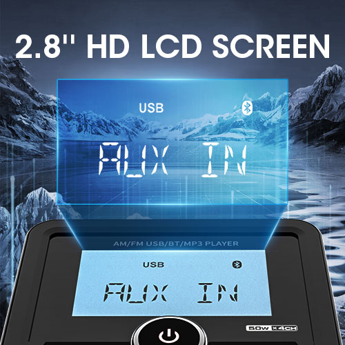 Waterproof Boat Audio Marine Stereo Digital Marine Grade Player FM AM Boat Car MP3 Player