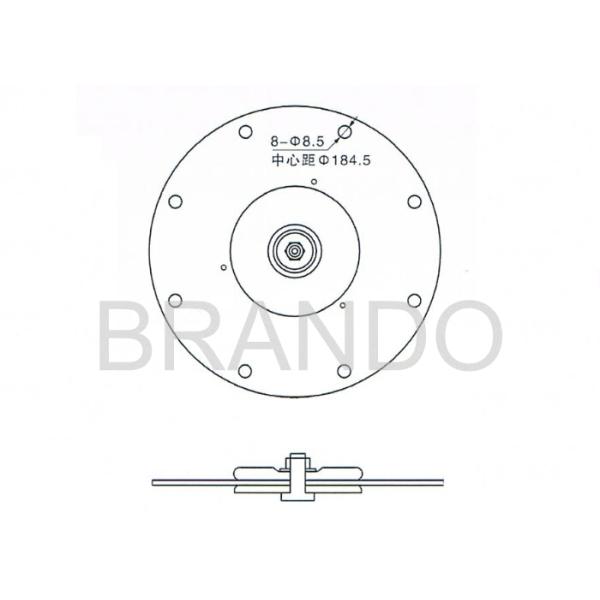 CA / RCA76T 3 Inch Goyen Pneumatic Valve Diaphragm , Black EPDM Diaphragm