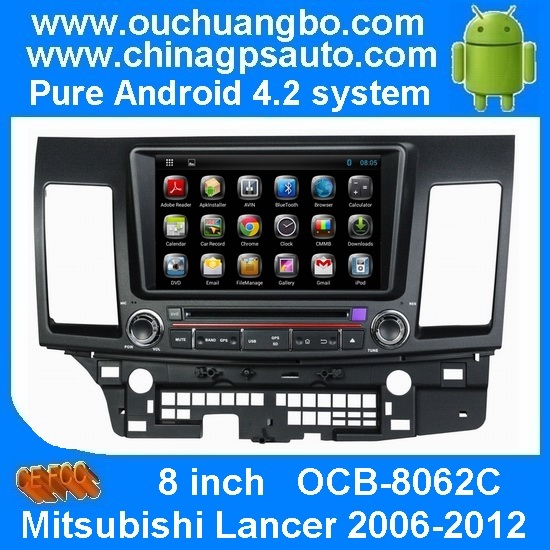 Ouchuangbo Auto Radio Android 4.2 System for Mitsubishi Lancer 2006-2012 Car GPS Bluetooth DVD Player OCB-8062C