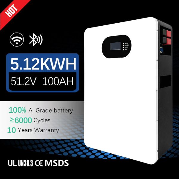 48V Solar Power Wall 30kWh Lithium Battery Lithium Solar Battery 10kW Solar System Solar Power Setup for Home Solar Grid System