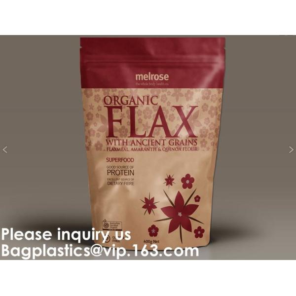 ULTRA CLEAR STAND UP POUCH WITH ZIPPER & EURO SLOT MEASURING SCOOP SEALERS VACUUM POUCHES MAILER BAGS CUSTOM & PRINTED