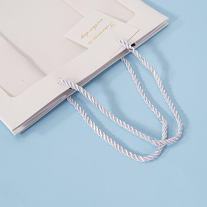 Kraft Paper Bags Square Bags, Thick Paper Bag With Window For Wedding, Party, Birthday, Shopping, Flower Bags