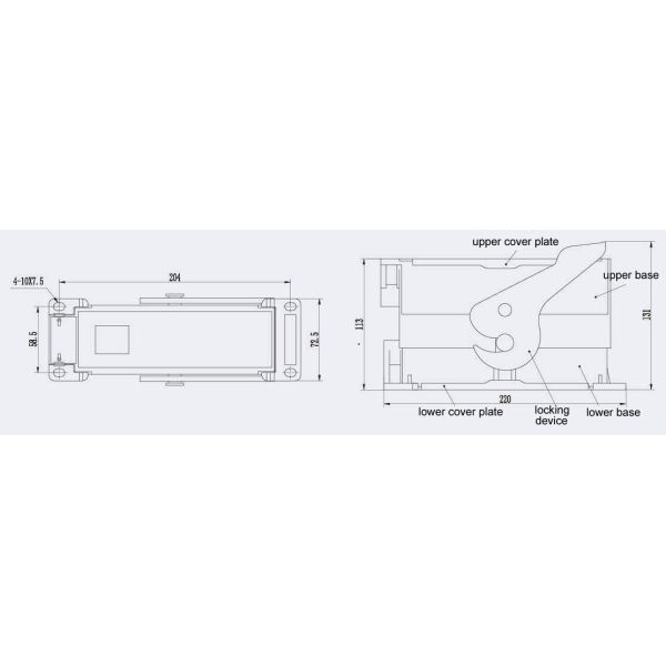 GDZ-58 Secondary Socket VS1 VD4 Circuit Breaker Socket With Chinese And European standards.