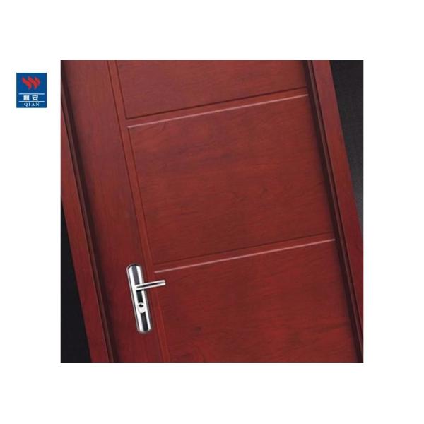 Solid Core Wood Grain Fire Rated Flush Wooden Door For Living Room