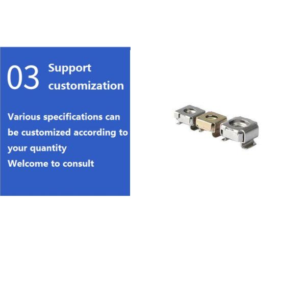Квадратный орех для затягивания консервированного ореха в соответствии со стандартом DIN в 304 материале из нержавеющей стали