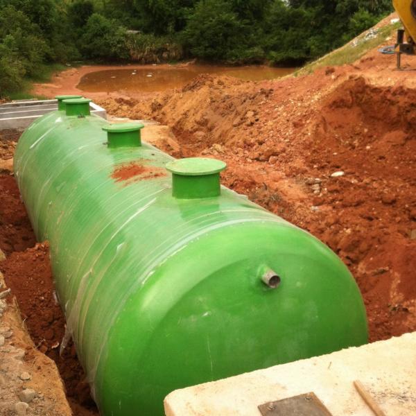 Underground Installation FRP Septic Tank for Filament Winding Processing of Acid Medium