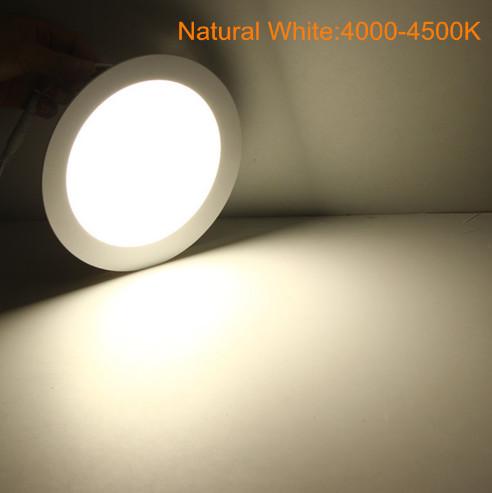 LED Panel light 4W 6W 9W 12W 15W 25W Round Ultrathin SMD 2835 Power Driver Ceiling Panel Lights Cool/Natural/Warm White