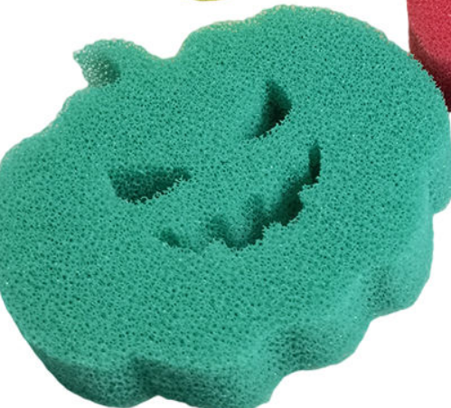 47D High Density Magic Sponge Eraser Pumpkin Shaped Filter Sponge Eco Friendly