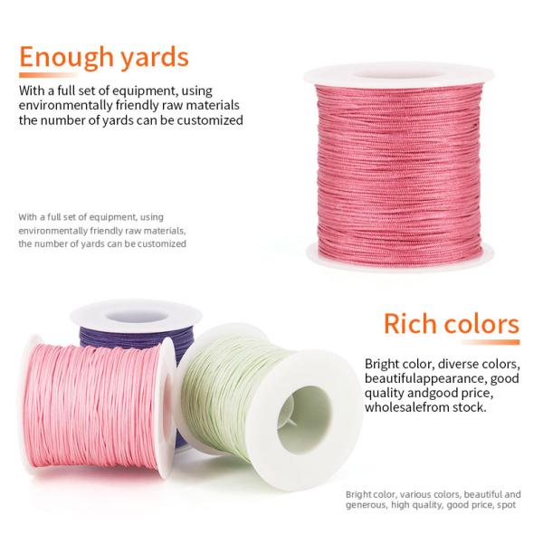 0.8MM No 72 Нефритовая нить Найлон Порцелан швейная шелковая нить узел бусы Кольцо веревка Ювелирные принадлежности