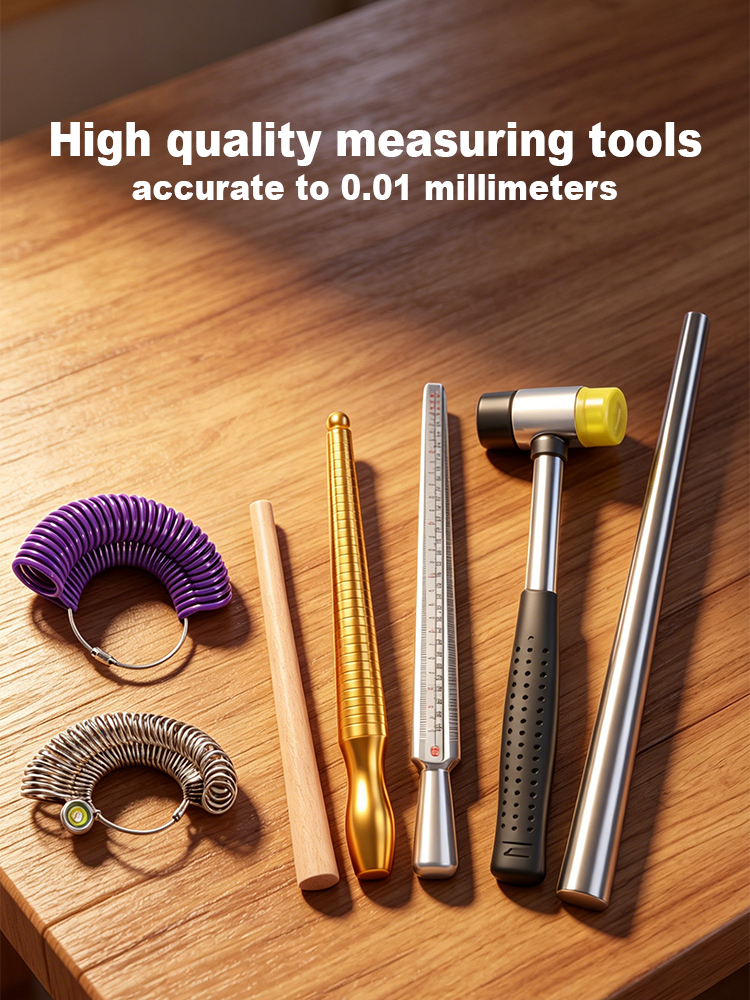 Precision Measurement and Adjustable Trimming Ring Tool with Durable Construction for Jewelry Making
