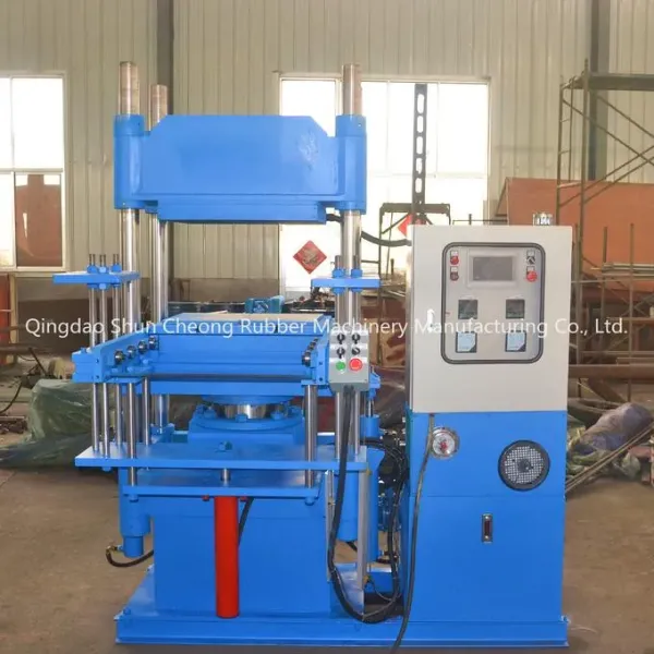 Automatic Grade 100 Ton Rubber Compression Molding Machine with 600X600 Plate Size for Car Gasket Production