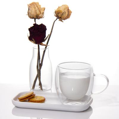 ODM Double Wall Glass Insulated Coffee Glasses 6oz 8oz 10oz 12oz