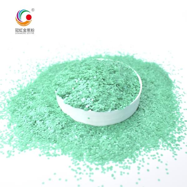 PET Diamond Green Silver Glitter Powder Christmas Decoration For Nail Art Lip Gloss