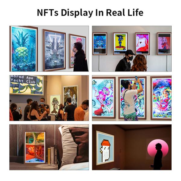 Изготовленный на заказ OEM 43 дисплей рамки картинной рамки NFT цифров дюйма Antiglare