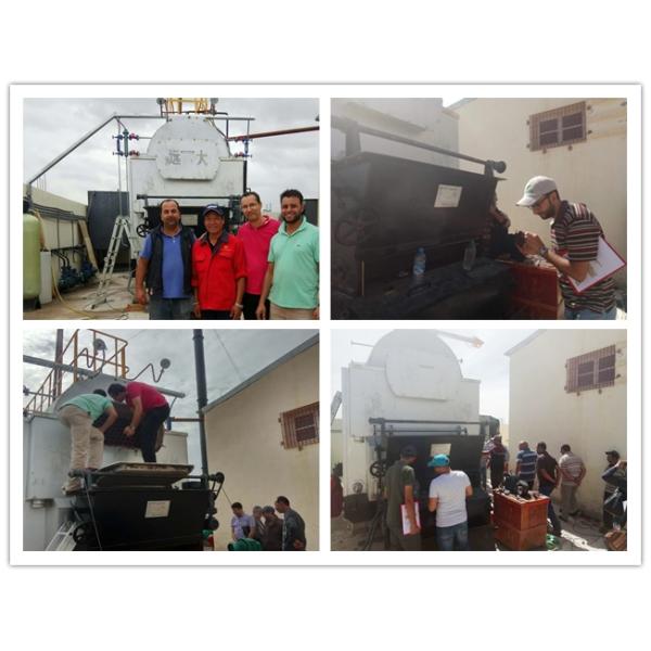 2 Ton Automatic Chain Grate Stoker Boiler Three Pass Large Stove Boiler Structure