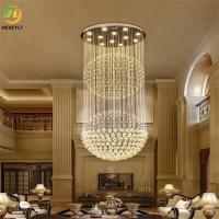 Style classique moderne léger pendant de luxe de K9 Crystal And Metal GU10