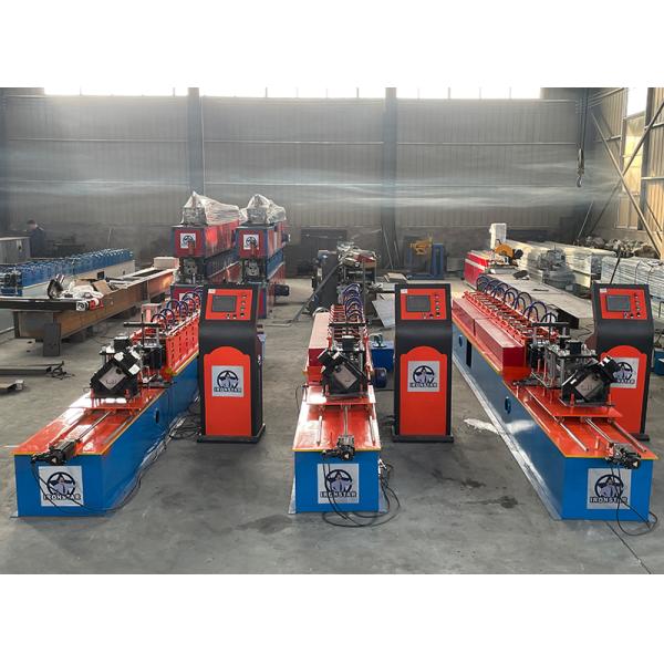 “China Factory 49mm 69mm Two Sizes 2 In 1 Double Rows Stud Roll Forming Machine Servo Driving Drywall Profile Forming Machine”