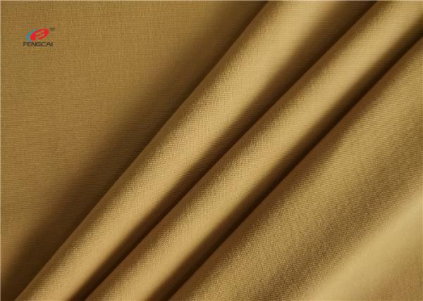 Tela feita malha de trama do jérsei do Spandex do poliéster 210GSM única para caneleiras do Sportswear da ioga
