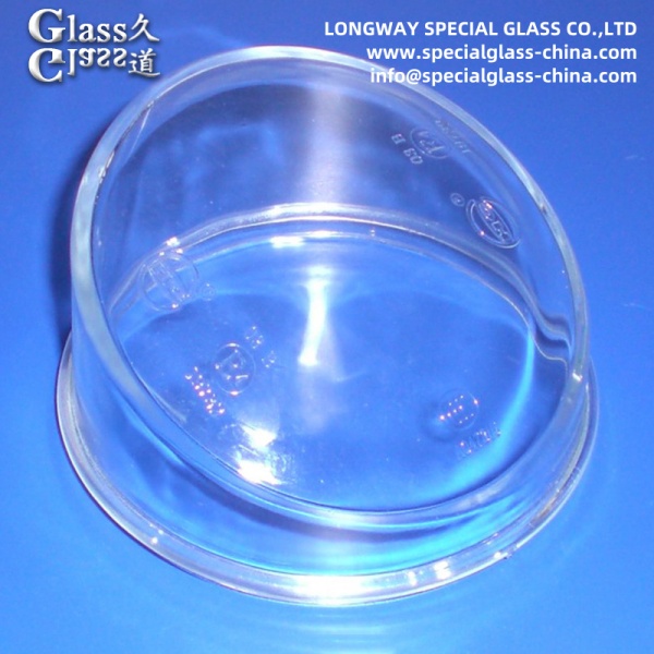 Couvercle de lampe à soude en verre calcaire moulé durable Pour couvercle de lampe de phare