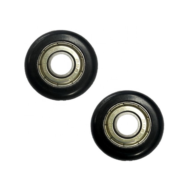 Low Noise Minisize Micro 608zz Bearing POM Coated Roller Pulley Wheels 8x22*7mm Roller Wheel Bearings