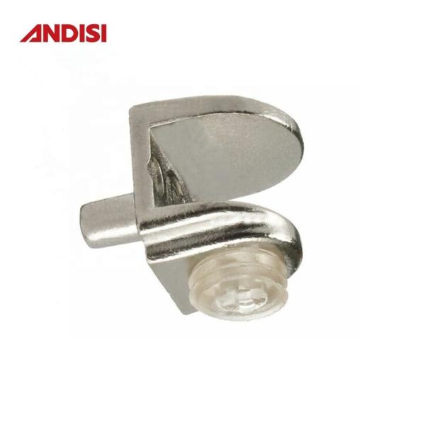 Zinc Plated Adjustable Connectors Shelf Supports Glass Clips Clamp Holder for Flat Glass Railing