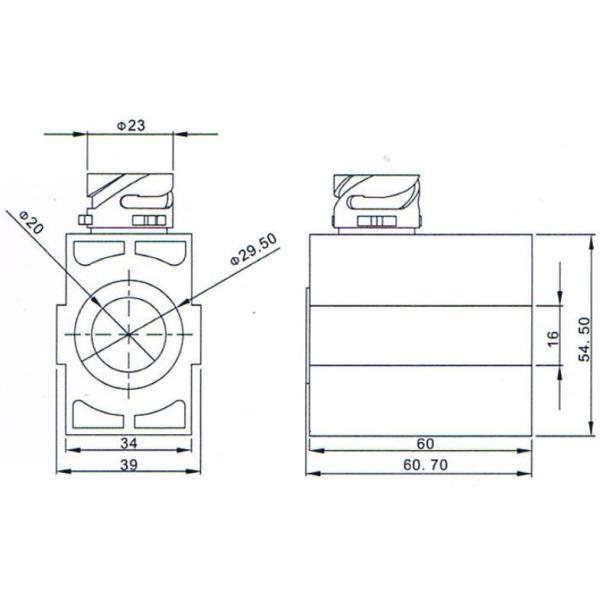 5392900070 Solenoid Coil For EKS Electromagnetic Type Brake Valve φ20mm X 39mm X 60mm