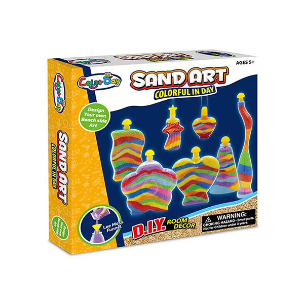 Educational DIY Glow Sand Arts And Crafts Toys / Children Learning Kits W / Bottles